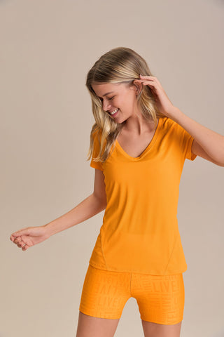 Action Side V-Neck T-Shirt