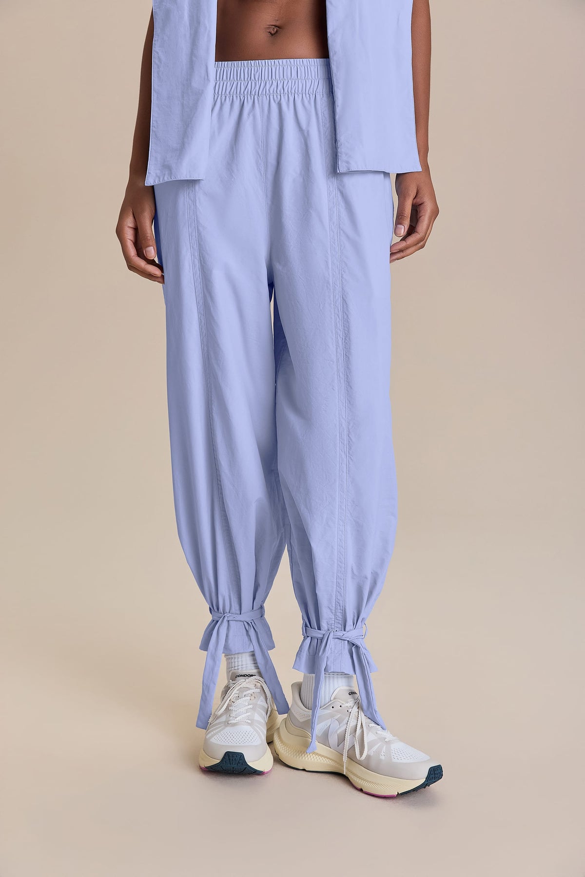 Nylon Net Crop Pants