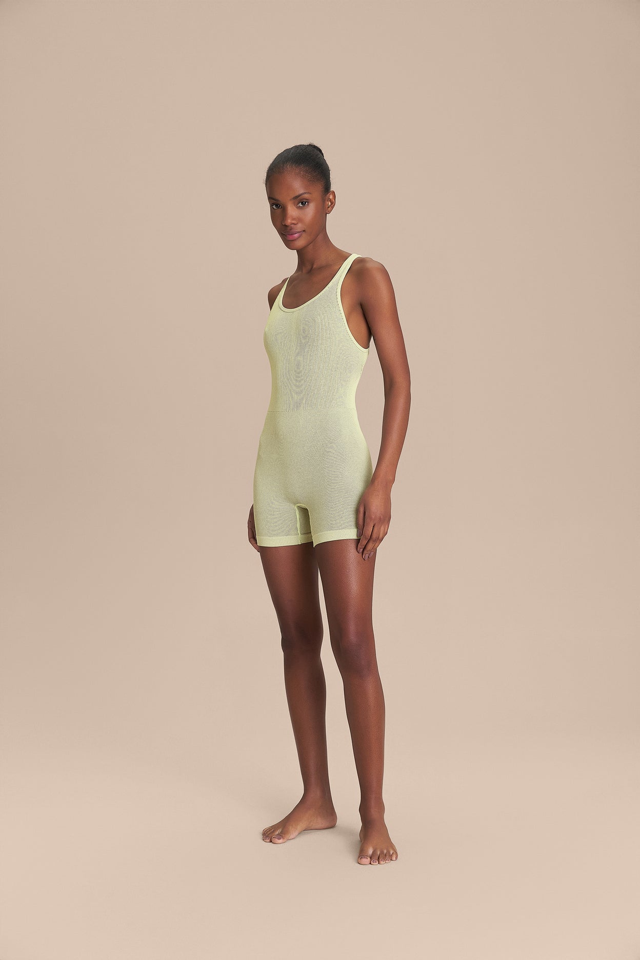 Seamless Mesh Short Bodysuit