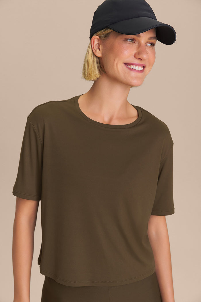 Bio Stretch Cropped T-Shirt