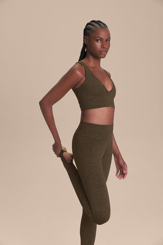 Groove Seam Stirrup Full-Length Leggings