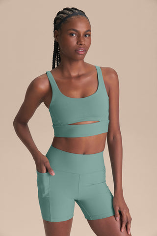 Cut Out Fit Green® Bra