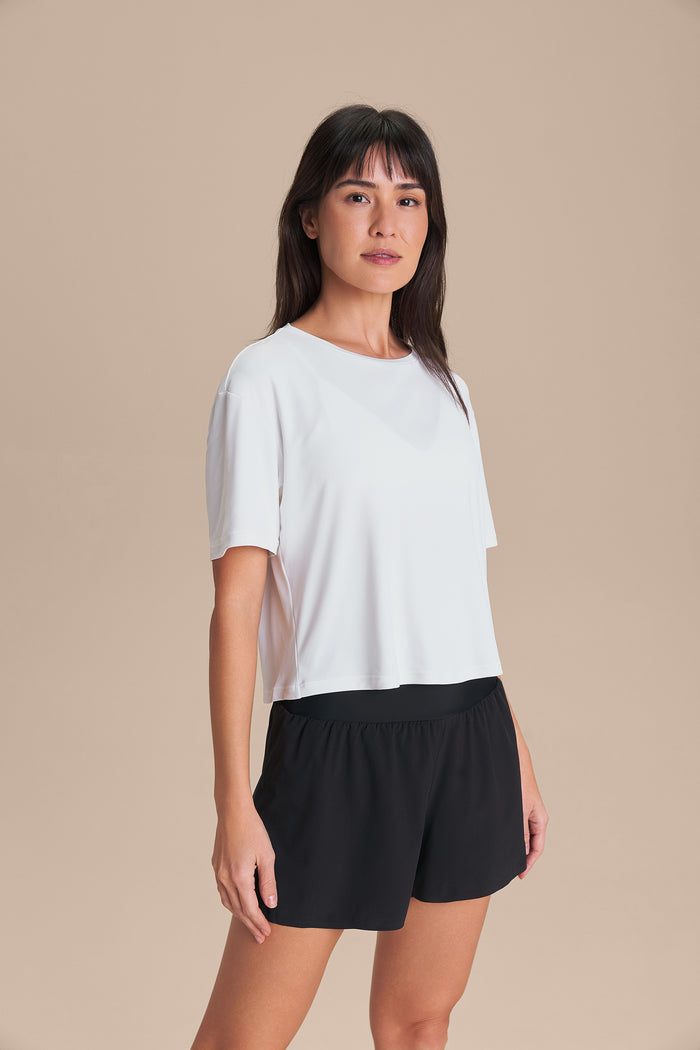 Bio Stretch Cropped T-Shirt