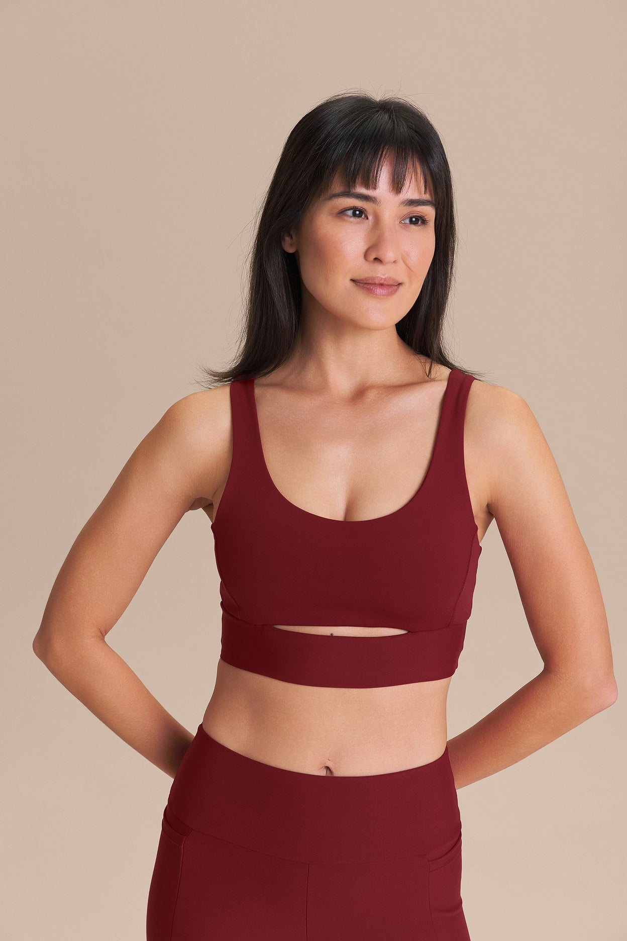 Cut Out Fit Green® Bra