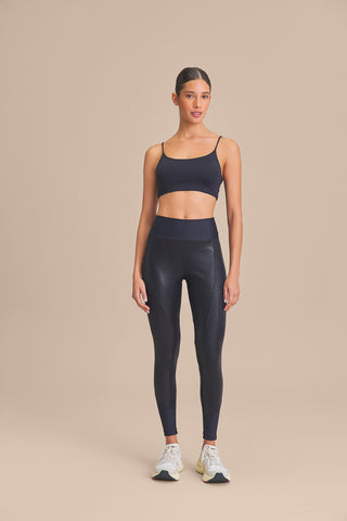 Rib Block Shine Leggings
