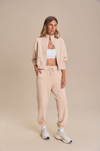 Modal Strips Sweatshirt Jacket