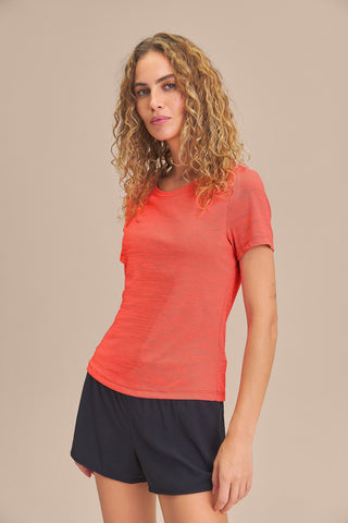 Merged Skin Cut Back T-Shirt