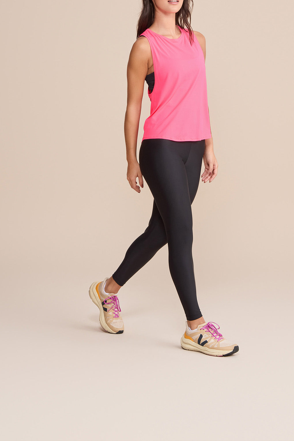 Long Cross Back Comfort Tank Top