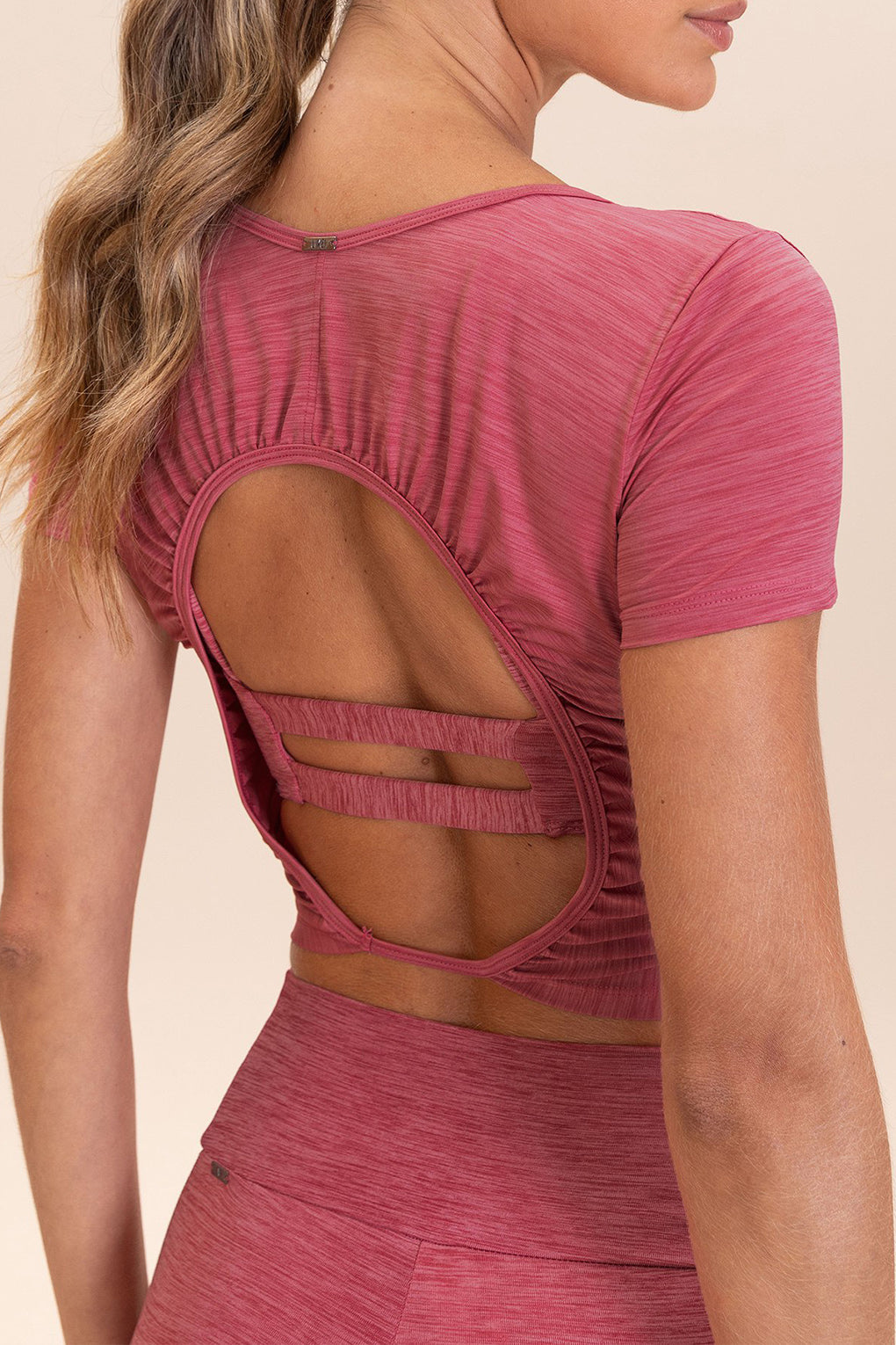 Aero Back Melange Top