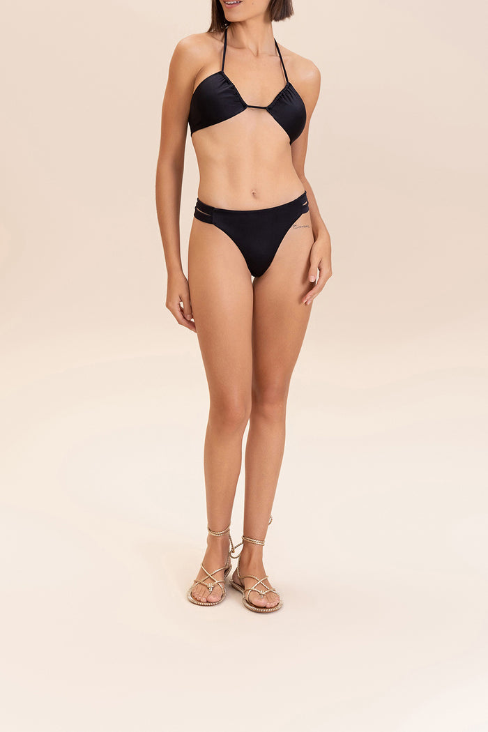 Shine Cut Out Bikini Bottom