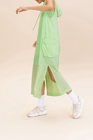 Nylon Net Midi Dress