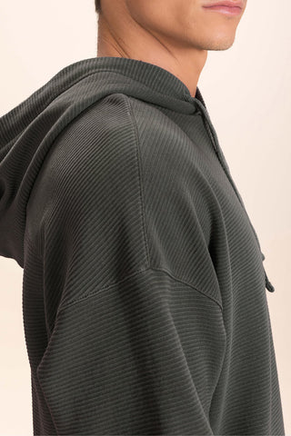 Ribbed Washed Men's Sweatshirt