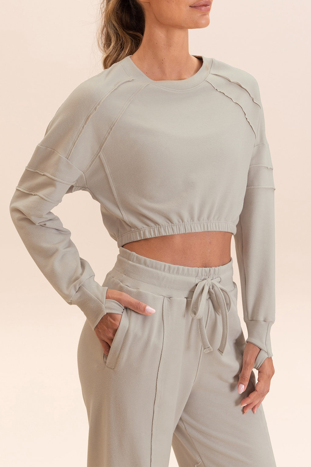 Cropped Cut Jog Sweatshirt