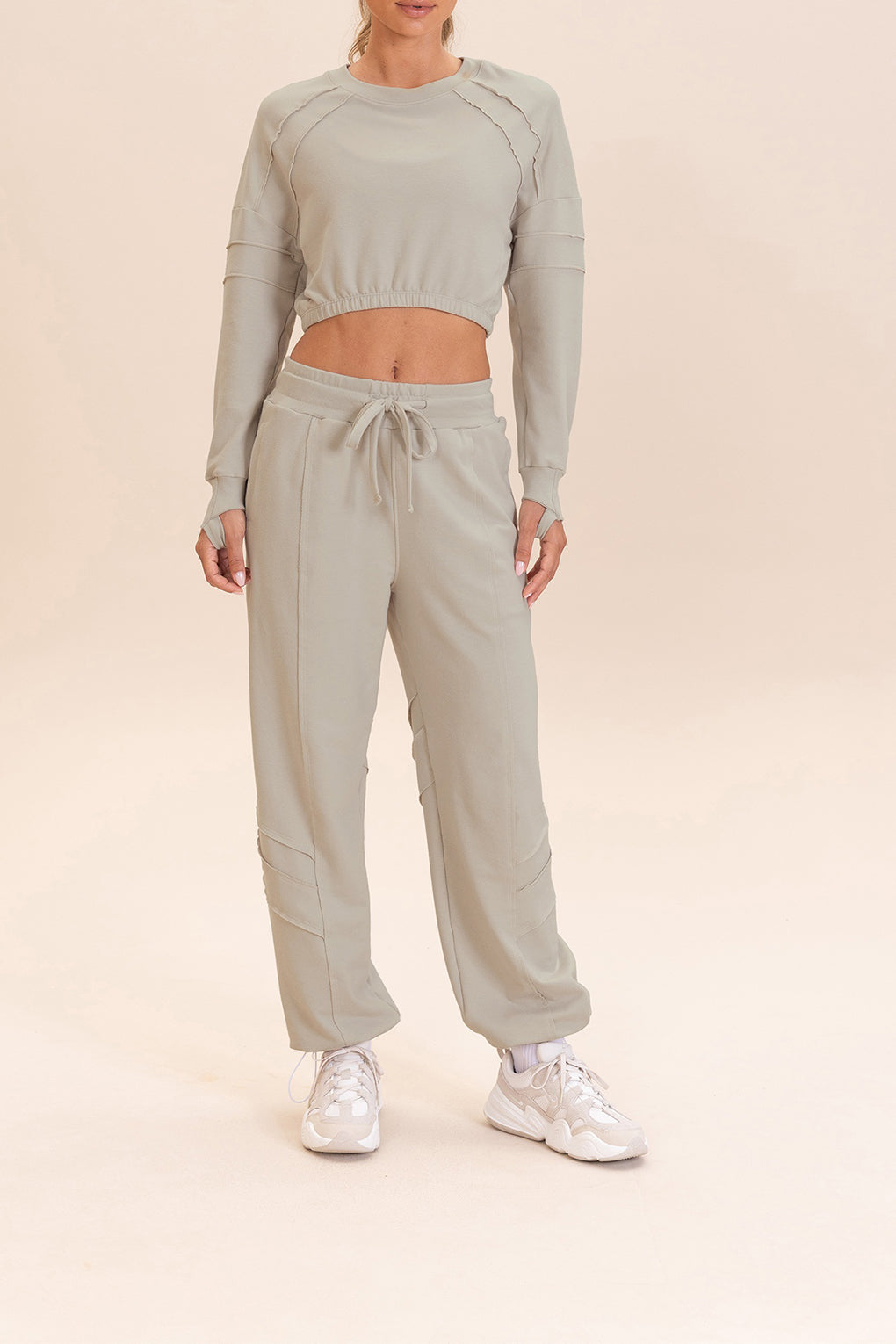 Cropped Cut Jog Sweatshirt