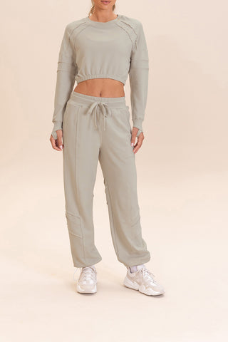 Cropped Cut Jog Sweatshirt