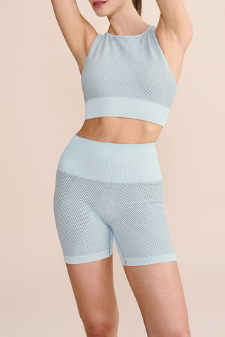Seamless Diagonal Racerback Sports Bra