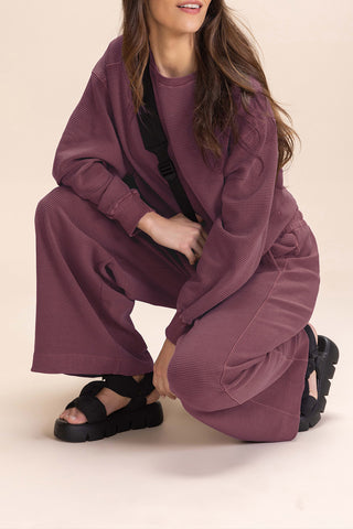 Ribbed Washed Sweatshirt