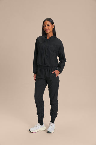 Nylon Net Jogger Pants