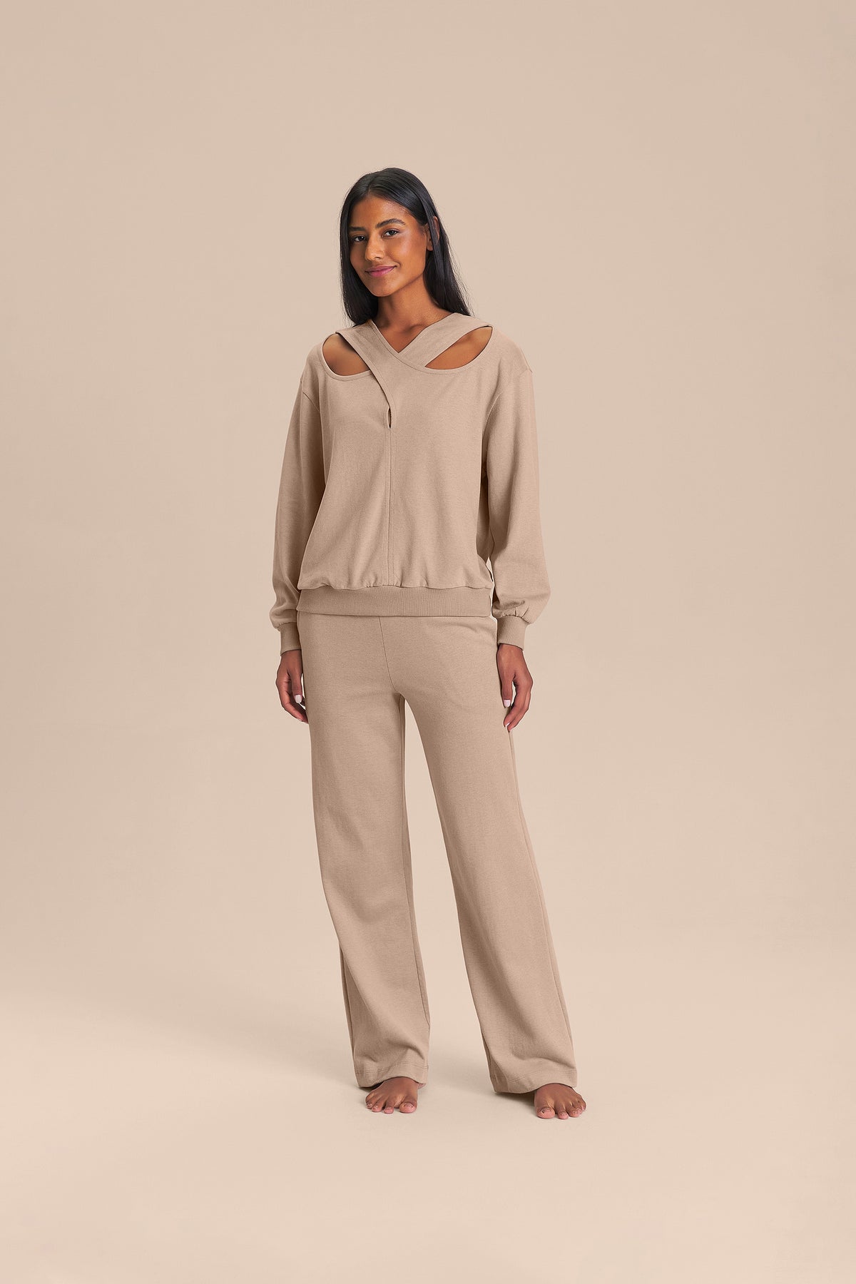 Rino Knit Split Pullover