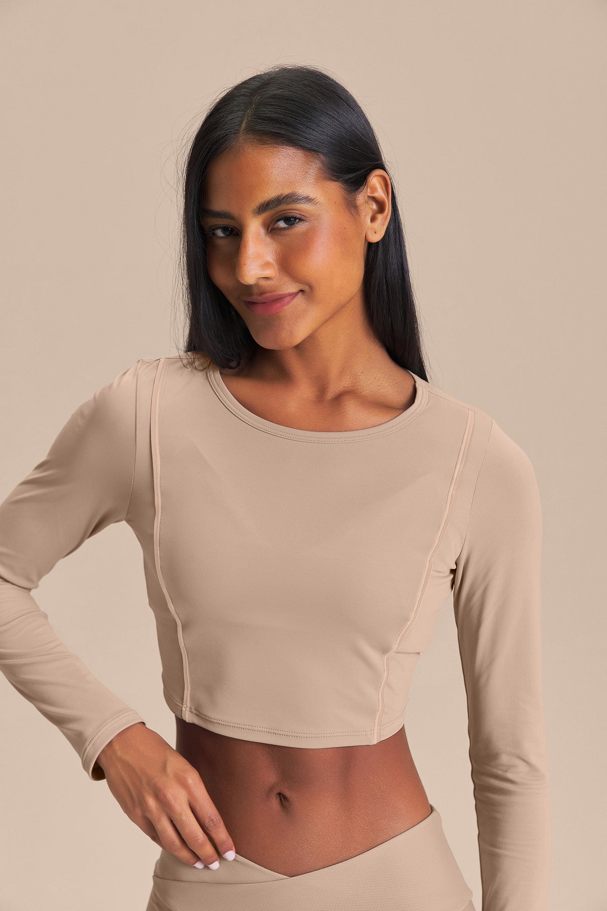 Bio Stretch LS Cropped Top