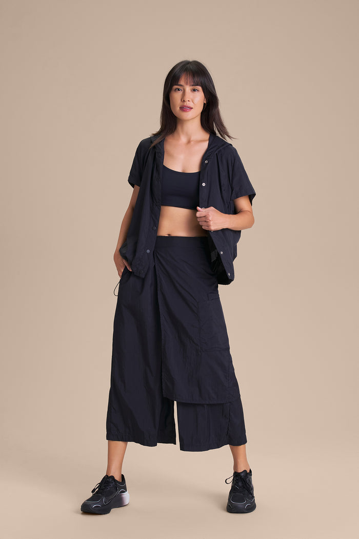 Multi Nylon Net Culotte Pants