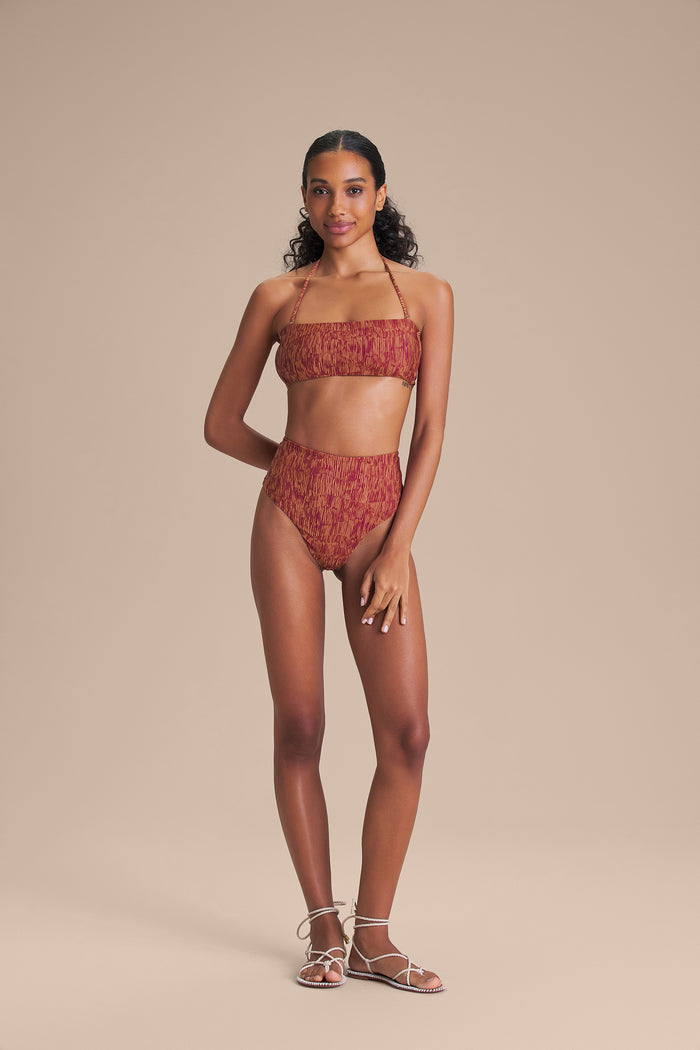 Fading Dunes High-Waisted Bikini Bottom