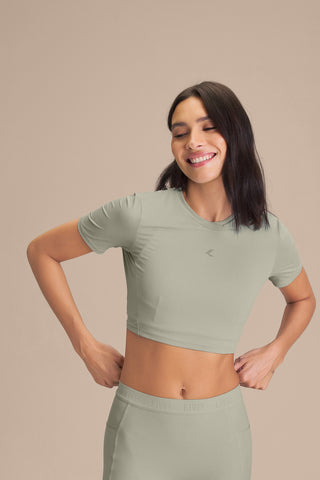 Softgreen Cropped Shirt