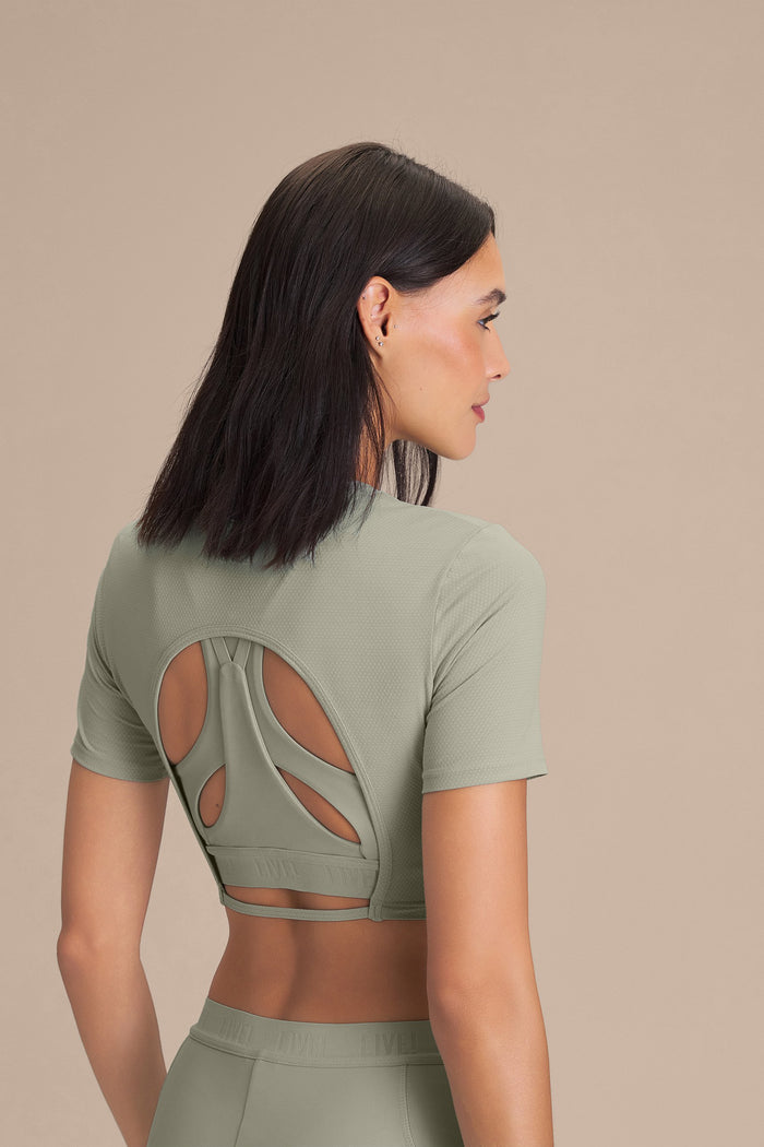 Softgreen Cropped Shirt