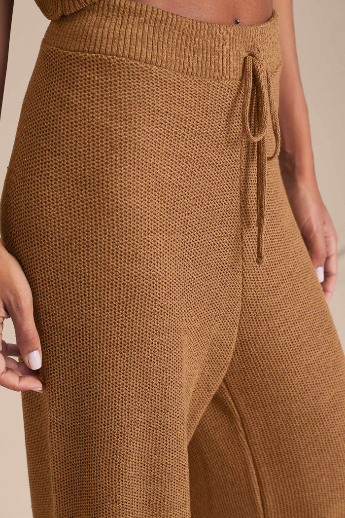 Straight Leg Loop Knit Pants