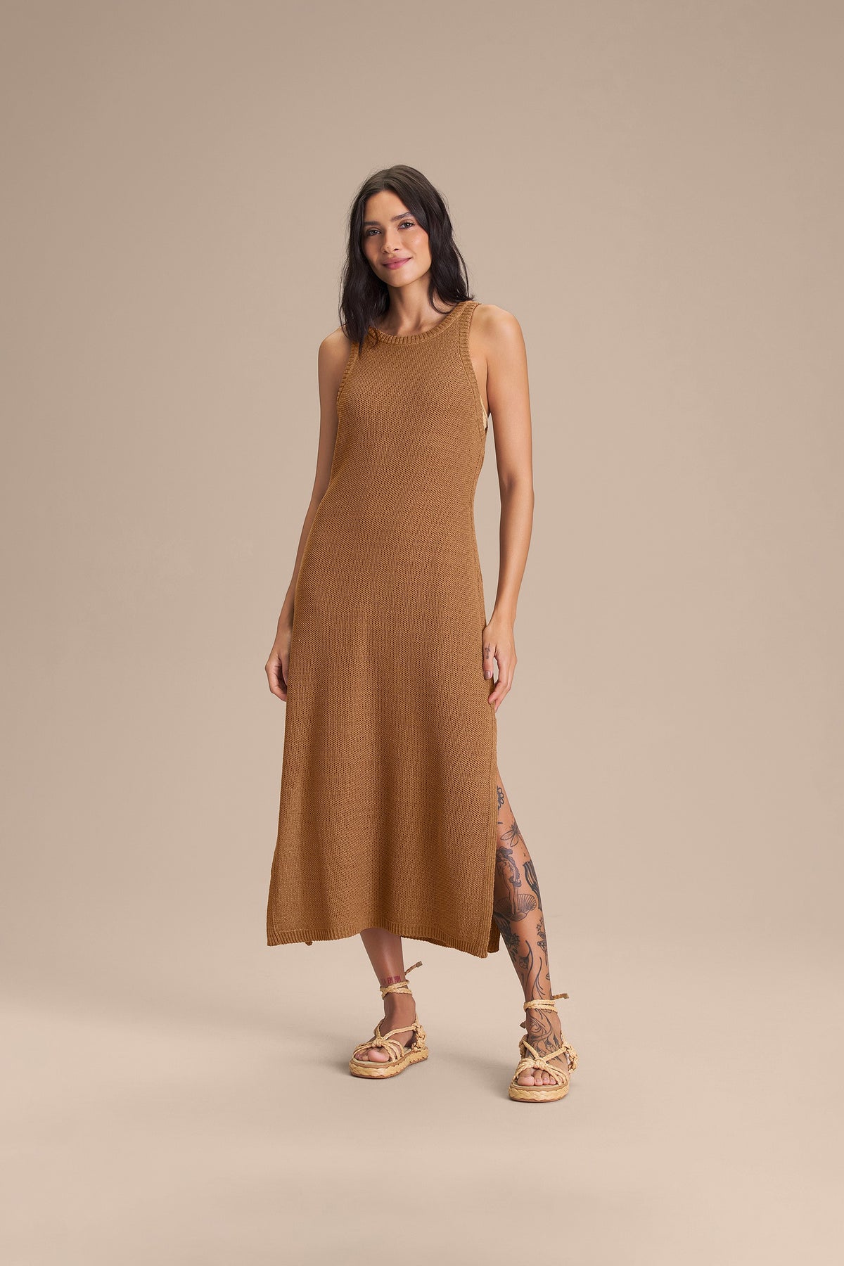 Loop Knit Midi Dress