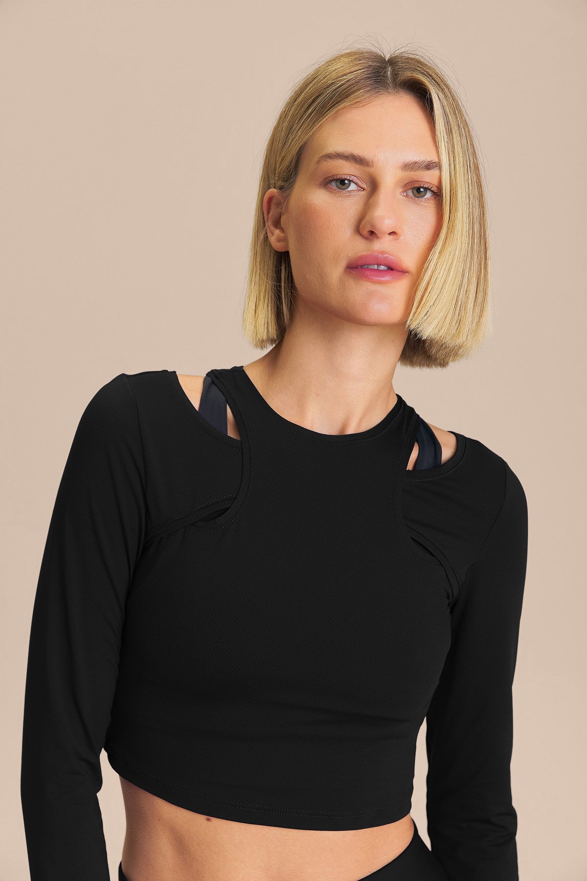 Action Skin LS Cropped Top