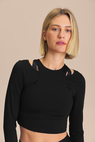 Action Skin LS Cropped Top