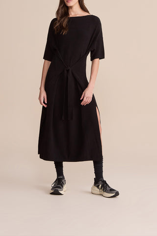 Midi Mesh Stitch Knit Dress