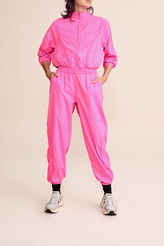 Nylon Net Filete Wide Pants