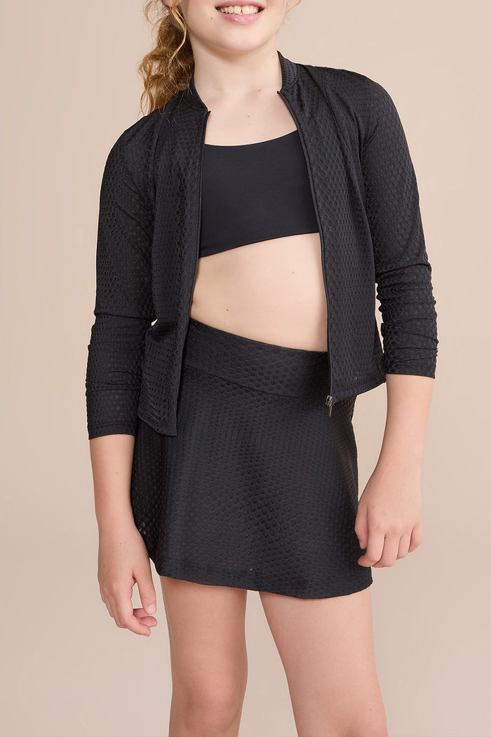 Effect Texture Run Kids Skirt