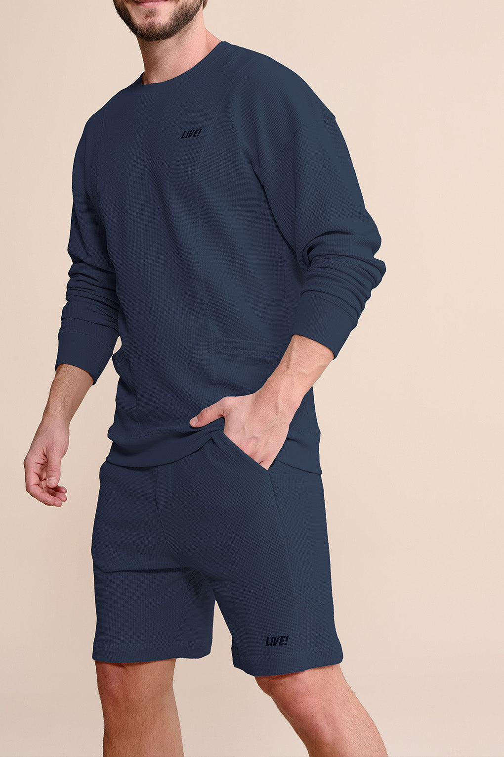Men's Rustic Washed Long Shorts