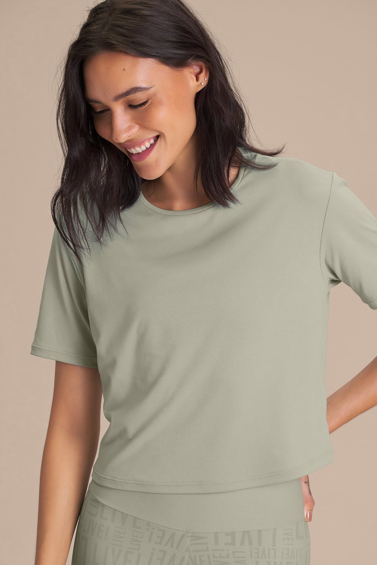 Bio Stretch Cropped T-Shirt