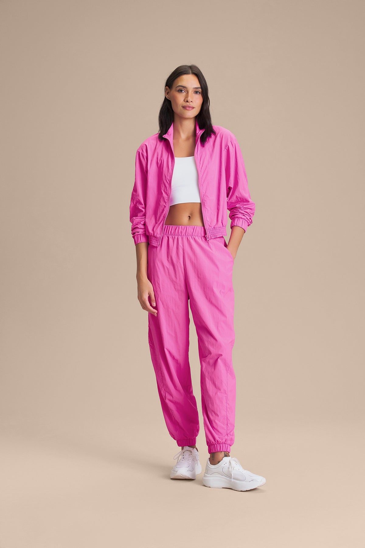 Nylon Net Jogger Pant