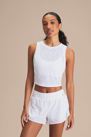 LIVE Jacquard Cropped Tank