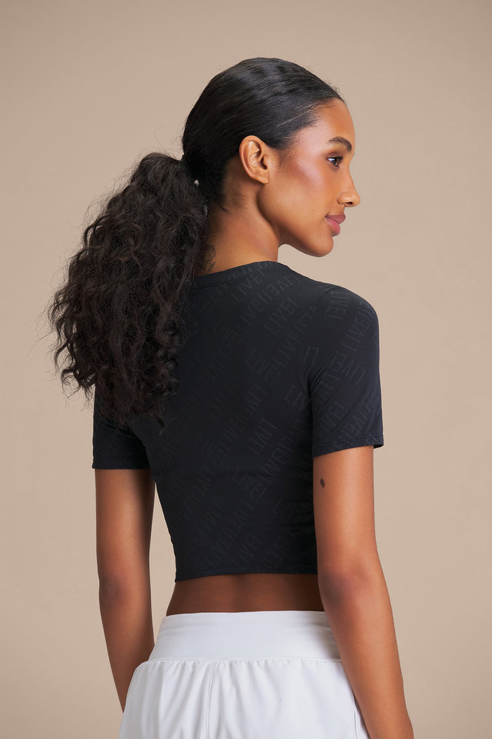 LIVE Jacquard Cropped Tank