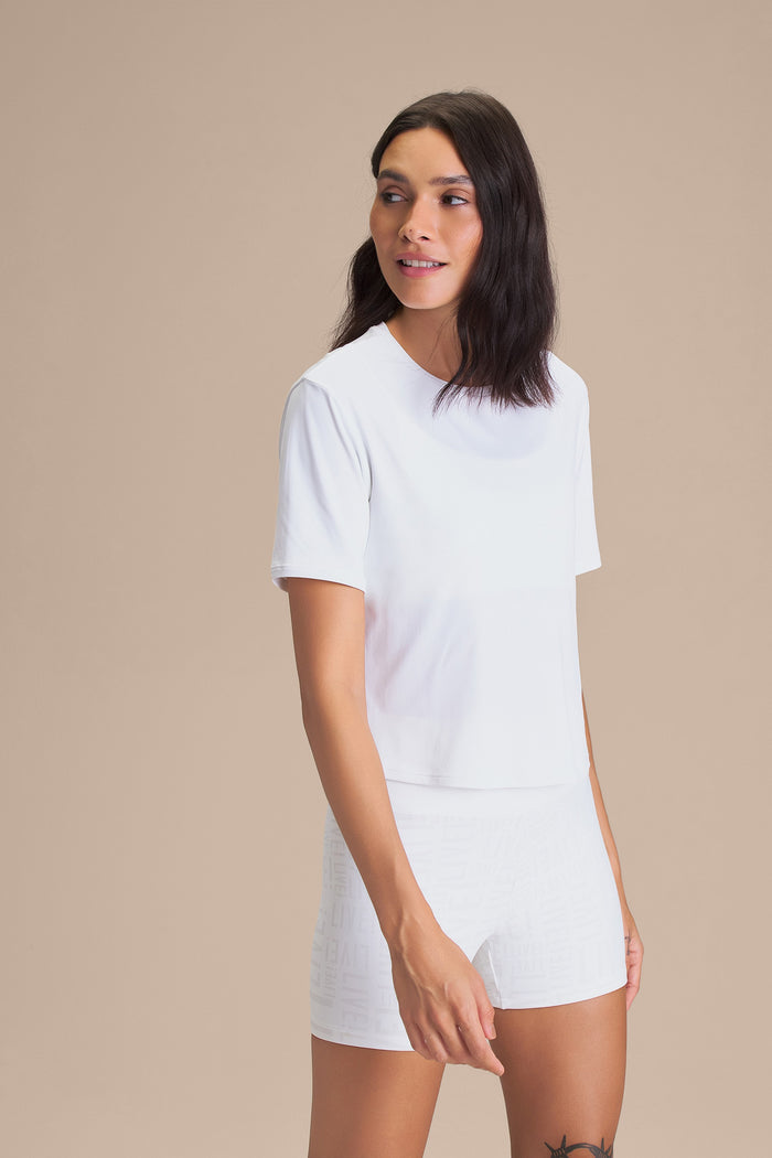 Bio Stretch Cropped T-Shirt