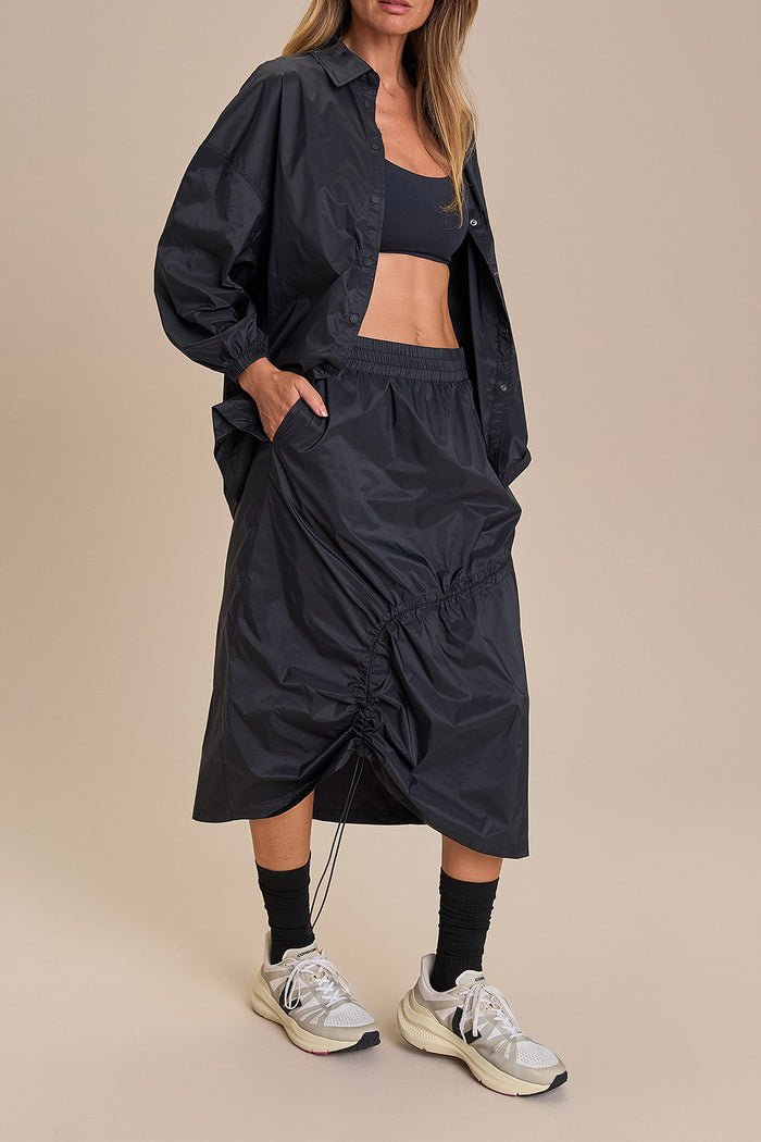 Nylon Light Midi Skirt